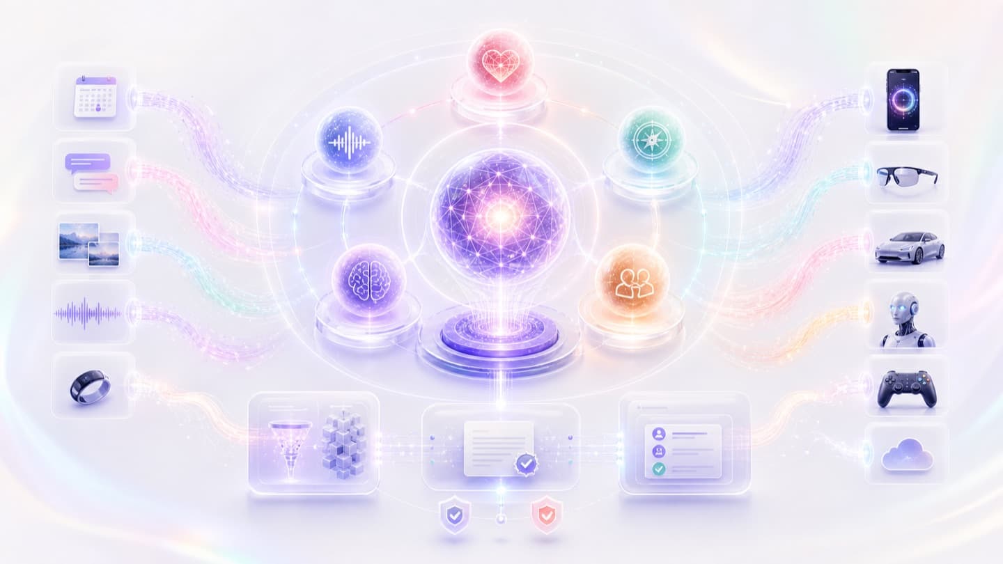 Platform announcement illustration of a self-construction engine with five cognitive layers and runtime pathways.